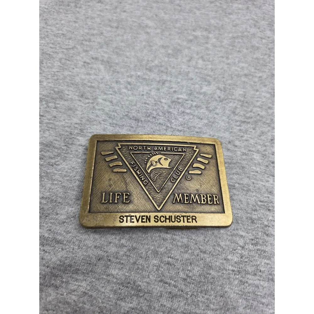 North American Fishing Club Life Member Belt Buckle